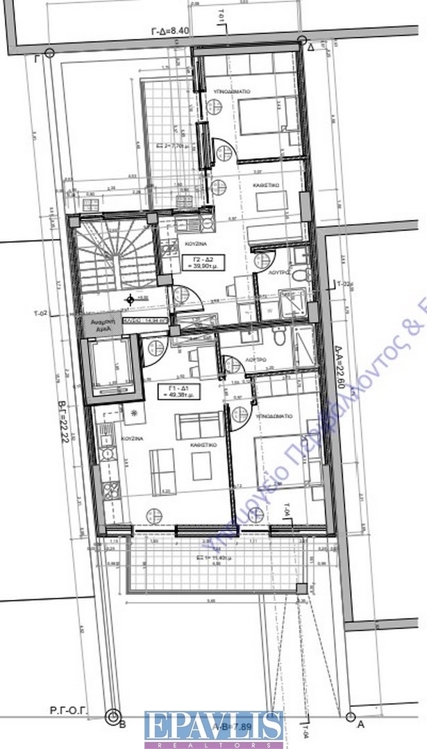 1687659, (Verkauf) Wohnung/Residenz Wohnung || Athens Center/Zografos - 50 m², 1 Schlafzimmer, 205.000€