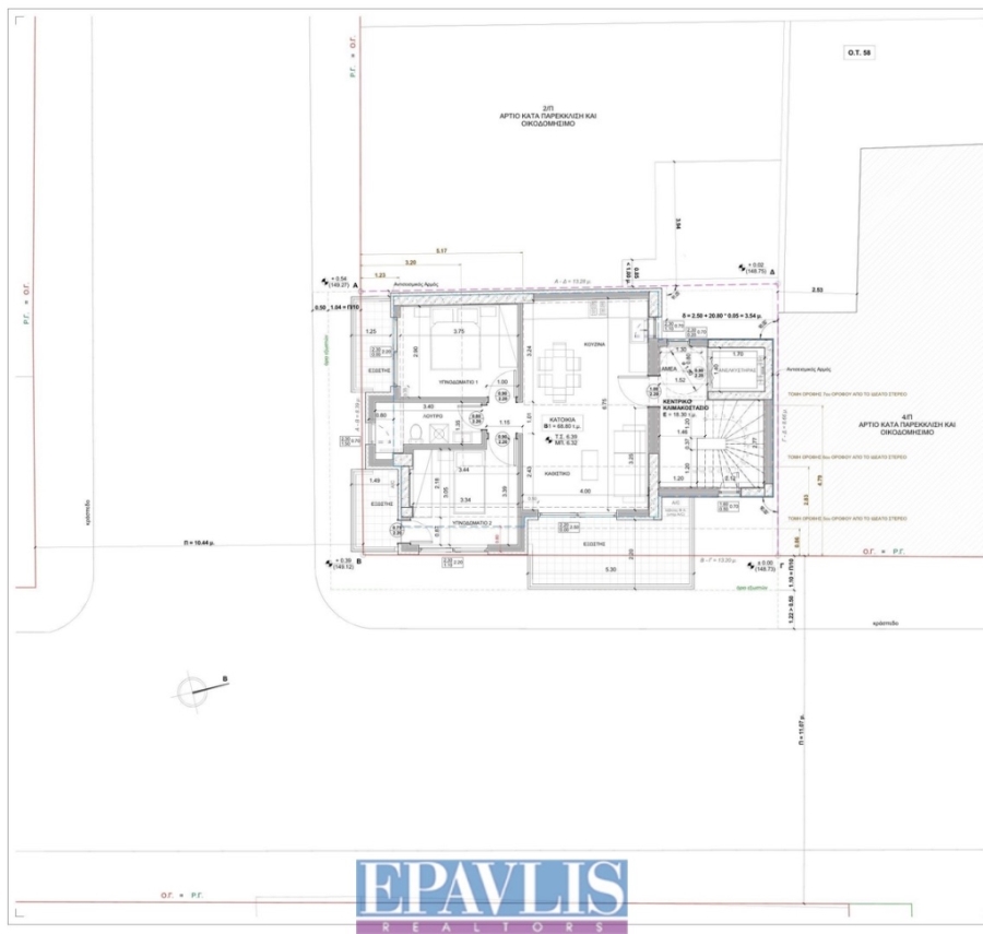 1765597, (For Sale) Residential Floor apartment || Athens Center/Kaisariani - 70 Sq.m, 2 Bedrooms, 280.000€